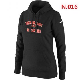 Wholesale Cheap Women\'s Nike Tampa Bay Buccaneers Heart & Soul Pullover Hoodie Black