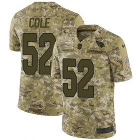 Wholesale Cheap Nike Cardinals #52 Mason Cole Camo Men\'s Stitched NFL Limited 2018 Salute To Service Jersey