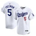 Cheap Men's Los Angeles Dodgers #5 Freddie Freeman White Cool Base Stitched Baseball Jersey