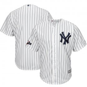 Wholesale Cheap New York Yankees Majestic 2019 Postseason Official Cool Base Player Jersey White Navy