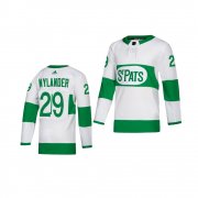 Wholesale Cheap Adidas Maple Leafs #29 William Nylander White 2019 St. Patrick's Day Authentic Player Stitched Youth NHL Jersey