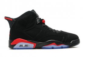 Wholesale Cheap Air Jordan 6 Retro Shoes Black/Fire Red