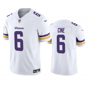 Wholesale Cheap Men\'s Minnesota Vikings #6 Lewis Cine White 2023 F.U.S.E. Vapor Untouchable Stitched Jersey