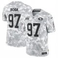 Men's San Francisco 49ers #97 Nick Bosa 2024 Arctic Camo Salute To Service Limited Stitched Football Jersey