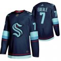 Wholesale Cheap Men's Seattle #7 Kraken Jordan Eberle 2022 Home Navy Jersey