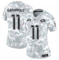 Cheap Women's Los Angeles Rams #11 Jimmy Garoppolo 2024 F.U.S.E Arctic Camo Salute To Service Limited Stitched Football Jersey(Run Small)