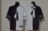 Wholesale Cheap Men's Las Vegas Raiders #4 Derek Carr Black White Peaceful Coexisting 2020 Vapor Untouchable Stitched NFL Nike Limited Jersey