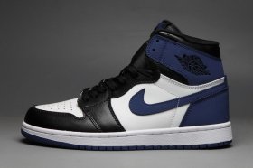 Wholesale Cheap Air Jordan 1 Retro Shoes Dark Blue/Black-White