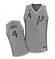 Wholesale Cheap San Antonio Spurs #4 Danny Green Gray Swingman Jersey