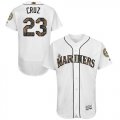 Wholesale Cheap Mariners #23 Nelson Cruz White Flexbase Authentic Collection Memorial Day Stitched MLB Jersey