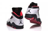 Wholesale Cheap Air Jordan 10 Chicago 45 PE Shoes Double Nickel White/black-red