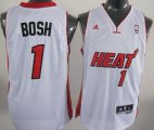 Wholesale Cheap Miami Heat #1 Chris Bosh Revolution 30 Swingman White Jersey