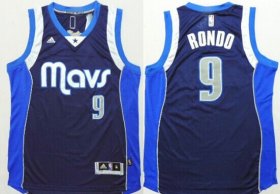 Wholesale Cheap Dallas Mavericks #9 Rajon Rondo Revolution 30 Swingman 2014 New Navy Blue Jersey