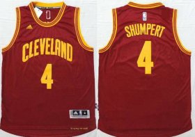 Wholesale Cheap Men\'s Cleveland Cavaliers #4 Iman Shumpert Revolution 30 Swingman 2014 New Red Jersey