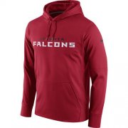 Wholesale Cheap Men's Atlanta Falcons Nike Red Circuit Wordmark Essential Performance Pullover Hoodie