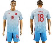 Wholesale Cheap Turkey #18 Erkin Away Soccer Country Jersey