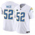 Cheap Men's Los Angeles Chargers #52 Khalil Mack White 2024 F.U.S.E. With 4-Star C Patch Vapor Untouchable Limited Stitched Jersey