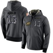 Wholesale Cheap NFL Men's Nike Philadelphia Eagles #13 Nelson Agholor Stitched Black Anthracite Salute to Service Player Performance Hoodie