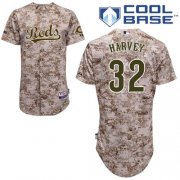 Wholesale Cheap Reds #32 Matt Harvey Camo Cool Base Stitched Youth MLB Jersey