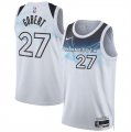 Cheap Men's Minnesota Timberwolves #27 Rudy Gobert White 2024-25 City Edition Stitched Jersey