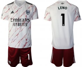 Wholesale Cheap Men 2020-2021 club Arsenal away 1 white Soccer Jerseys