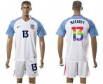 Wholesale Cheap USA #13 Mccarty White Rainbow Soccer Country Jersey