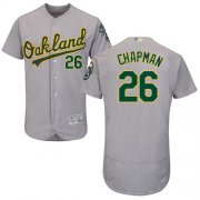 Wholesale Cheap Athletics #26 Matt Chapman Grey Flexbase Authentic Collection Stitched MLB Jersey