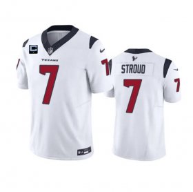 Wholesale Cheap Men\'s Houston Texans #7 C.J. Stroud White 2023 F.U.S.E. With 1-Star C Patch Vapor Untouchable Limited Football Stitched Jersey