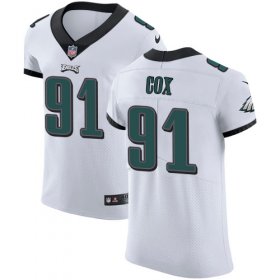 Wholesale Cheap Nike Eagles #91 Fletcher Cox White Men\'s Stitched NFL Vapor Untouchable Elite Jersey