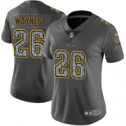 Wholesale Cheap Nike Vikings #26 Trae Waynes Gray Static Women's Stitched NFL Vapor Untouchable Limited Jersey