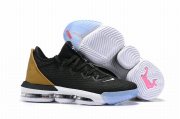 Wholesale Cheap Nike Lebron James 16 Air Cushion Low Shoes White Black Gold