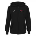 Wholesale Cheap Women's Arizona Cardinals Stadium Rally Full Zip Hoodie Black