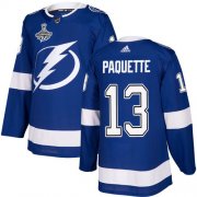 Cheap Adidas Lightning #13 Cedric Paquette Blue Home Authentic Youth 2020 Stanley Cup Champions Stitched NHL Jersey