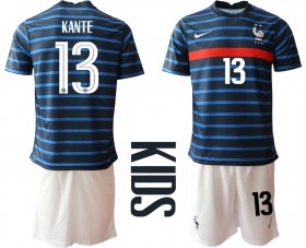 Wholesale Cheap 2021 France home Youth 13 soccer jerseys