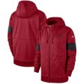 Wholesale Cheap Arizona Cardinals Nike Sideline Performance Full-Zip Hoodie Cardinal