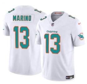 Cheap Men\'s Miami Dolphins #13 Dan Marino White 2023 F.U.S.E Vapor Limited Football Stitched Jersey