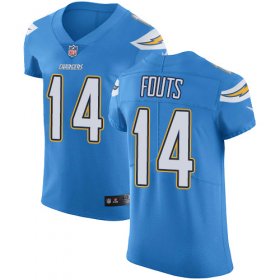 Wholesale Cheap Nike Chargers #14 Dan Fouts Electric Blue Alternate Men\'s Stitched NFL Vapor Untouchable Elite Jersey