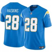 Cheap Men's Los Angeles Chargers #28 Hassan Haskins Blue 2024 F.U.S.E Vapor Limited Stitched Football Jersey