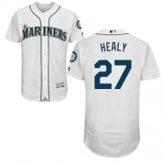 Wholesale Cheap Mariners #27 Ryon Healy White Flexbase Authentic Collection Stitched MLB Jersey