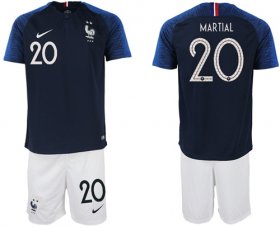 Wholesale Cheap France #20 Martial Home Soccer Country Jersey