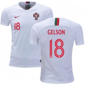 Wholesale Cheap Portugal #18 Gelson Away Kid Soccer Country Jersey