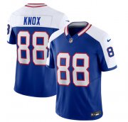 Wholesale Cheap Men's Buffalo Bills #88 Dawson Knox Blue White 2023 F.U.S.E. Throwback Vapor Untouchable Limited Football Stitched Jersey