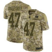 Wholesale Cheap Nike Giants #47 Alec Ogletree Camo Men's Stitched NFL Limited 2018 Salute To Service Jersey