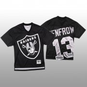 Wholesale Cheap NFL Las Vegas Raiders #13 Hunter Renfrow Black Men's Mitchell & Nell Big Face Fashion Limited NFL Jersey