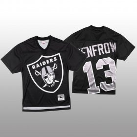 Wholesale Cheap NFL Las Vegas Raiders #13 Hunter Renfrow Black Men\'s Mitchell & Nell Big Face Fashion Limited NFL Jersey