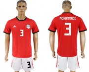 Wholesale Cheap Egypt #3 Mohammadi Red Home Soccer Country Jersey