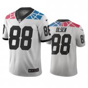 Wholesale Cheap Carolina Panthers #88 Greg Olsen White Vapor Limited City Edition NFL Jersey