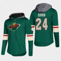 Wholesale Cheap Wild #24 Matt Dumba Green 2018 Pullover Platinum Hoodie