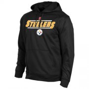 Wholesale Cheap Pittsburgh Steelers Majestic Synthetic Hoodie Sweatshirt Black