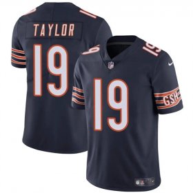 Men\'s Chicago Bears #19 Tory Taylor Navy Vapor Football Stitched Jersey